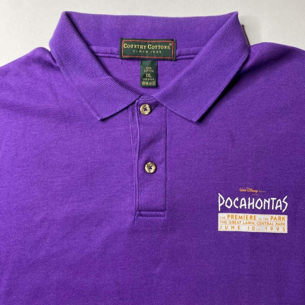 Vintage 90s Disney‎ POCAHONTAS polo shirt